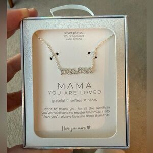 *LAST DAY* NEW Silver Plated 'Mama' Necklace